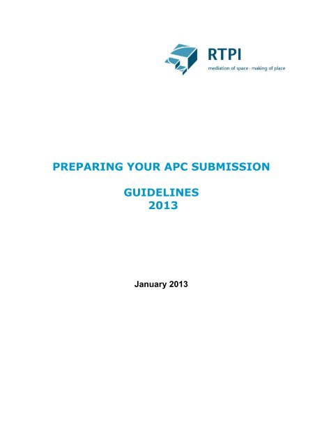 Apc submission template quantity surveying